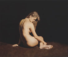 The Peace Sign with Hemera Cuff 750 Palladium White Gold with VS Diamonds 